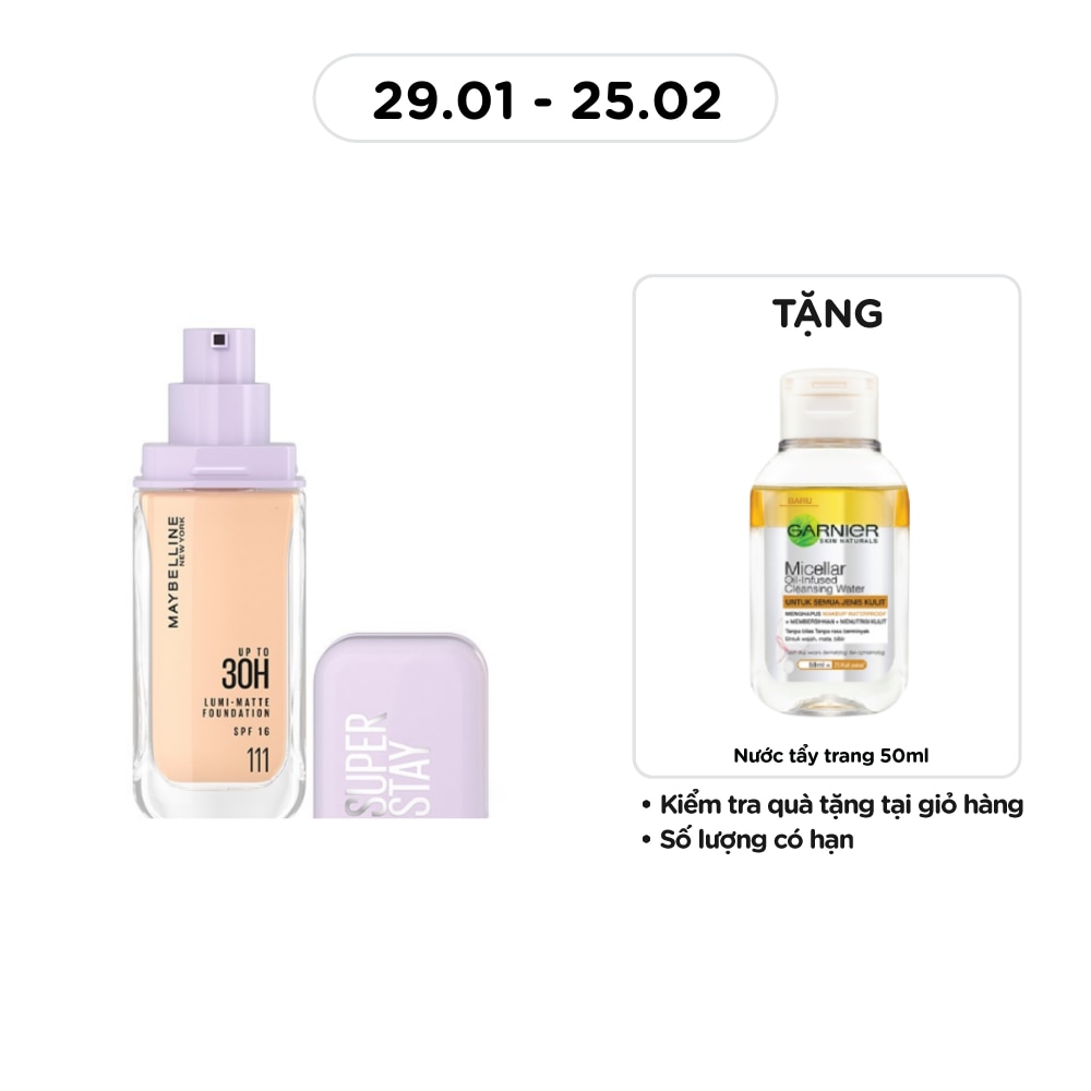 MAYBELLINE NEW YORK Super Stay Up To 30H Lumi-Matte Foundation 35ml .#111