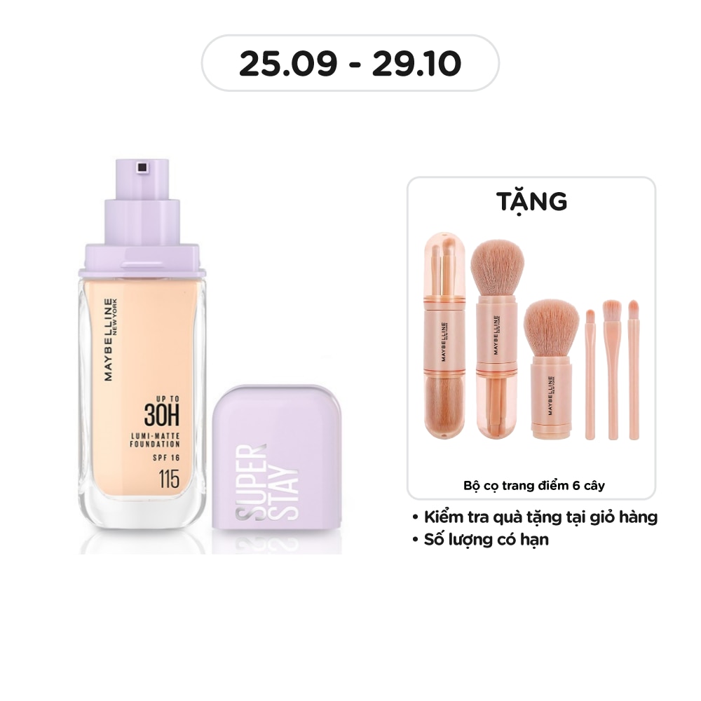 Kem Nền Lâu Trôi Maybelline Super Stay Up To 30H Lumi-Matte Foundation 35ml .#115