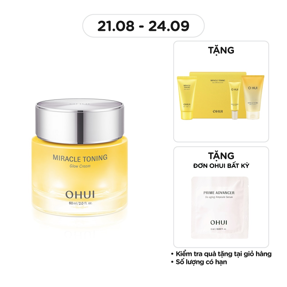 Kem Dưỡng Da OHUI Miracle Toning Glow Cream 60ml