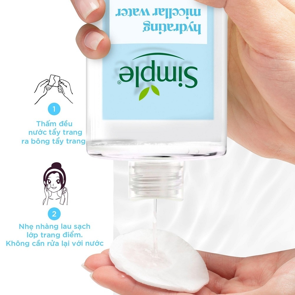 Nước Tẩy Trang Simple Hydrating Micellar Water 400ml