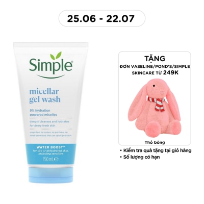 SIMPLE - Gel Rửa Mặt Simple Micellar Gel Wash 150ml