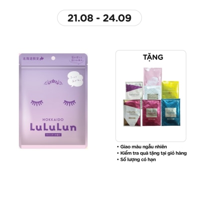 LULULUN Mặt Nạ Lululun Face Mask Hokkaido Lavender 7 Miếng