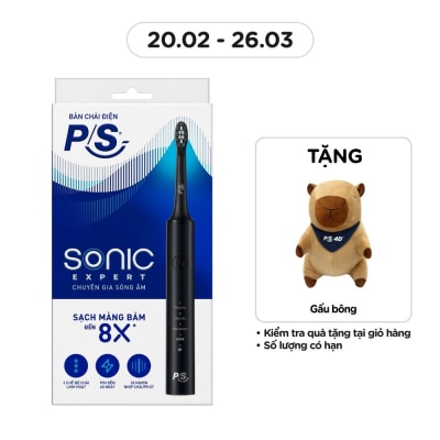 P/S Bàn Chải Điện P/S Sonic Expert Chuyên Gia Sóng Âm .#Màu Đen