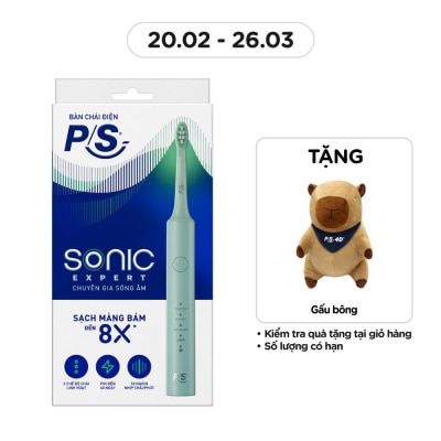 P/S Bàn Chải Điện P/S Sonic Expert Chuyên Gia Sóng Âm .#Màu Xanh