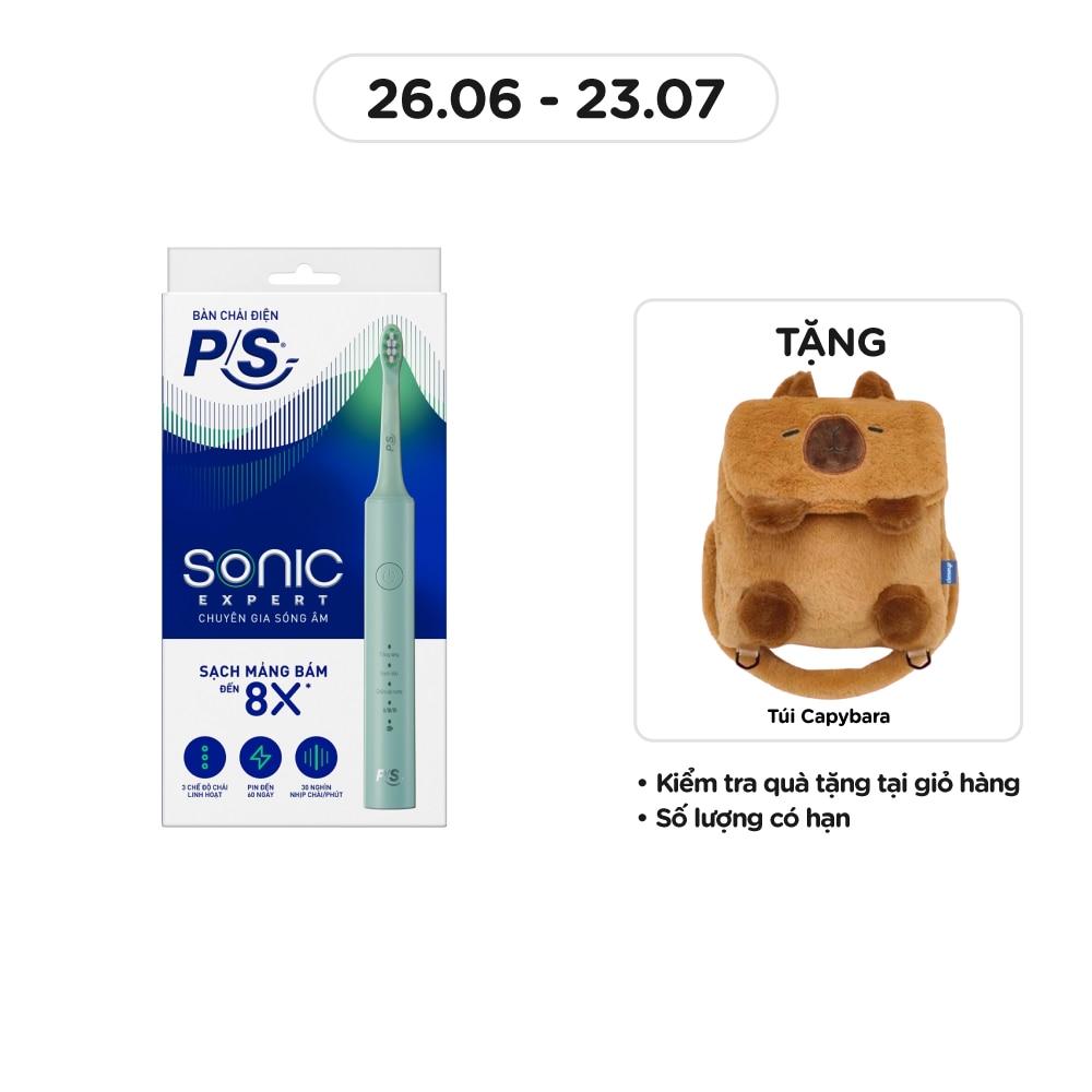 Bàn Chải Điện P/S Sonic Expert Chuyên Gia Sóng Âm .#Màu Xanh