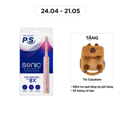 P/S Bàn Chải Điện P/S Sonic Expert Chuyên Gia Sóng Âm .#Màu Hồng