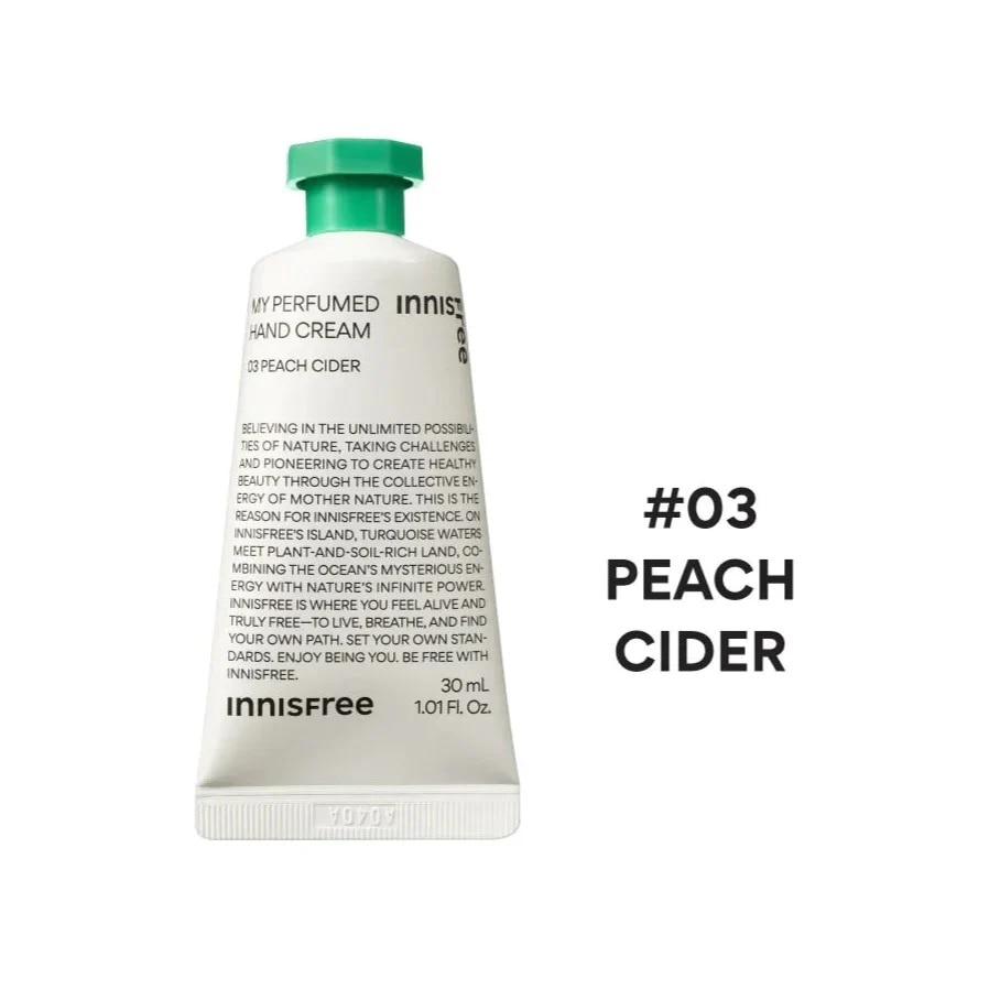 Kem Dưỡng Da Tay Innisfree My Perfumed Hand Cream 03 Peach Cider 30ml