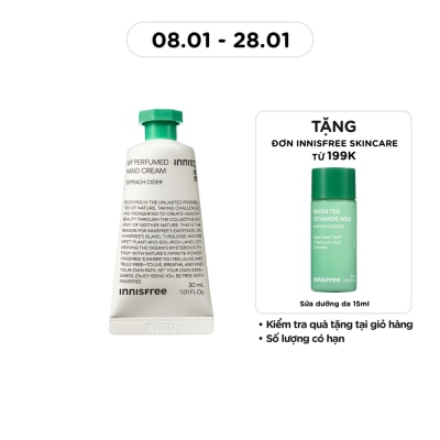 INNISFREE Kem Dưỡng Da Tay Innisfree My Perfumed Hand Cream 03 Peach Cider 30ml
