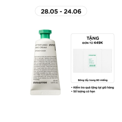 INNISFREE - Kem Dưỡng Da Tay Innisfree My Perfumed Hand Cream 03 Peach Cider 30ml