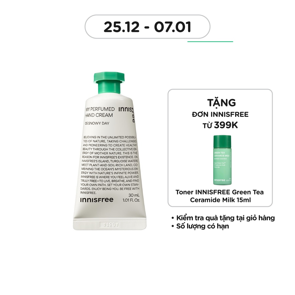 Kem Dưỡng Da Tay Innisfree My Perfumed Hand Cream 05 Snowy Day 30ml