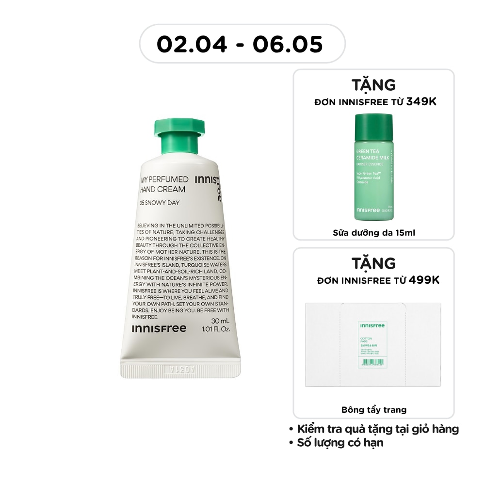 Kem Dưỡng Da Tay Innisfree My Perfumed Hand Cream 05 Snowy Day 30ml