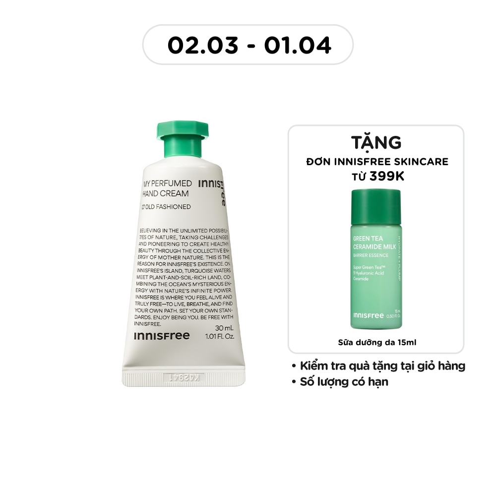 Kem Dưỡng Da Tay Innisfree My Perfumed Hand Cream 07 Old Fashioned 30ml