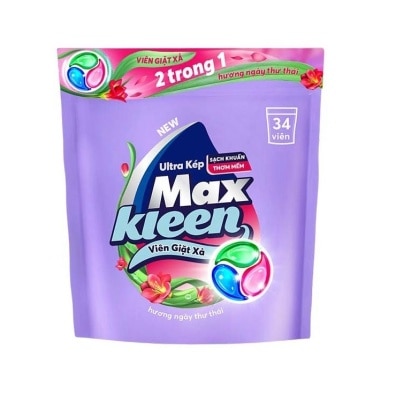 MAXKLEEN Túi Viên Giặt Xả Maxkleen Hương Ngày Thư Thái 15g x 34Viên