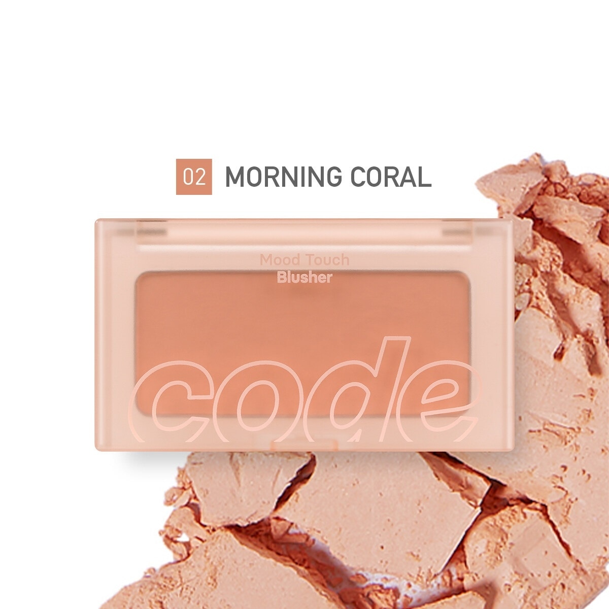 Mood Touch Blusher 3.5g .#02 Morning Coral