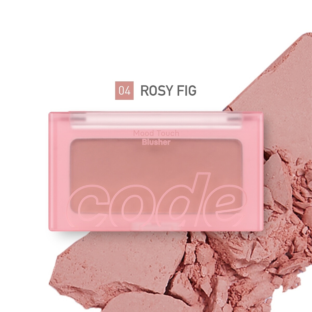 Phấn Má Hồng Code Glokolor Mood Touch Blusher 3.5g .#04 Rose Fig