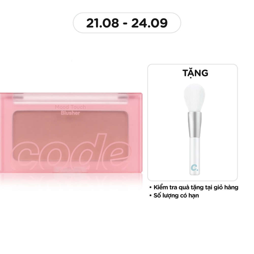 Phấn Má Hồng Code Glokolor Mood Touch Blusher 3.5g .#04 Rose Fig