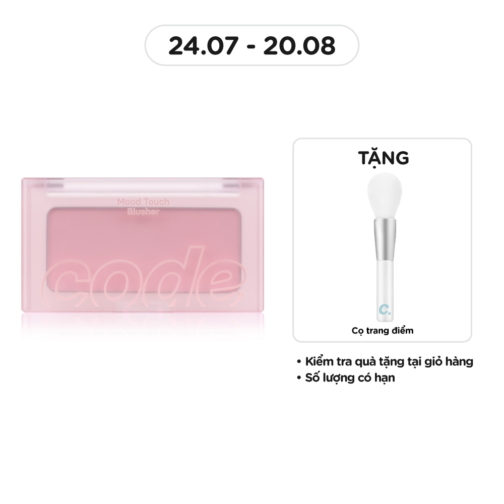 CODE GLOKOLOR Phấn Má Hồng Code Glokolor Mood Touch Blusher 3.5g .#05 Cotton Berry