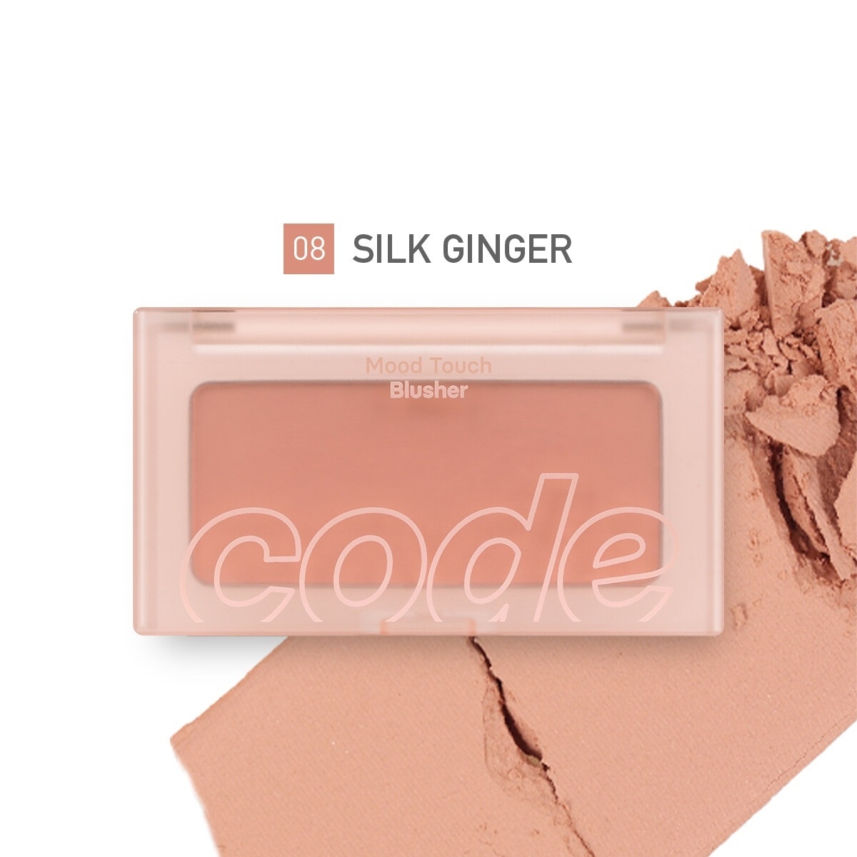 Phấn Má Hồng Code Glokolor Mood Touch Blusher 3.5g .#08 Silk Ginger