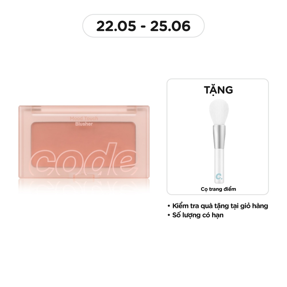 CODE GLOKOLOR Phấn Má Hồng Code Glokolor Mood Touch Blusher 3.5g .#08 Silk Ginger