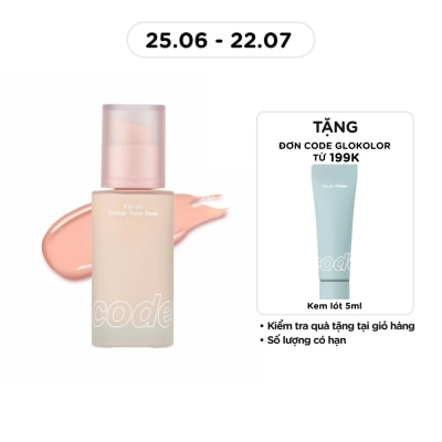 CODE GLOKOLOR - Kem Lót Nâng Tông Code Glokolor Fix-On Primer Tone Base 30ml