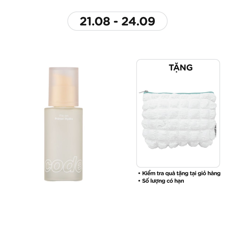 Kem Lót Dưỡng Ẩm Code Glokolor Fix-On Primer Hydro 30ml