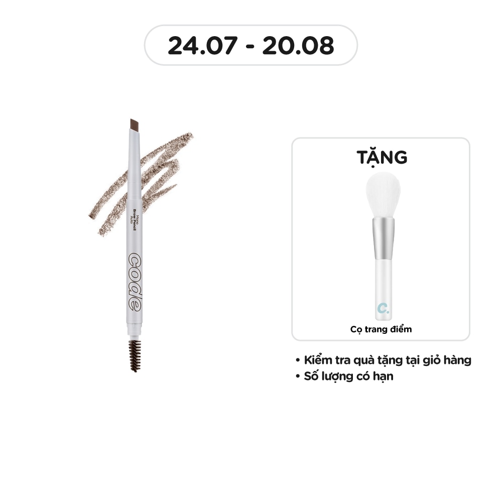 CODE GLOKOLOR Mono Brow Pencil Auto 0.35g .#05 Grey Brown