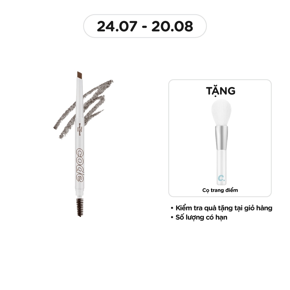 CODE GLOKOLOR Mono Brow Pencil Auto 0.35g .#06 Dark Brown