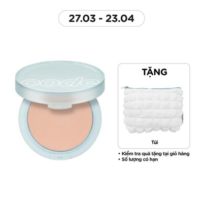 CODE GLOKOLOR Phấn Nén Code Glokolor Fix-On Primer In Pact SPF30 PA+++ 11g .#23 Natural