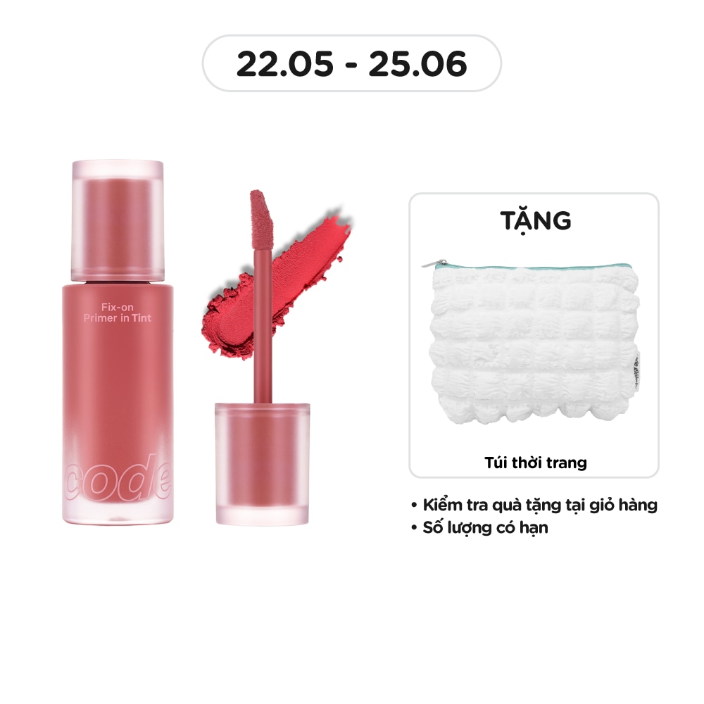 CODE GLOKOLOR Fix-On Primer In Tint 4.7g .#01 Hush Rose