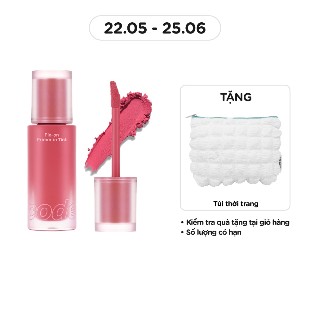 CODE GLOKOLOR Fix-On Primer In Tint 4.7g .#02 Chill Pink