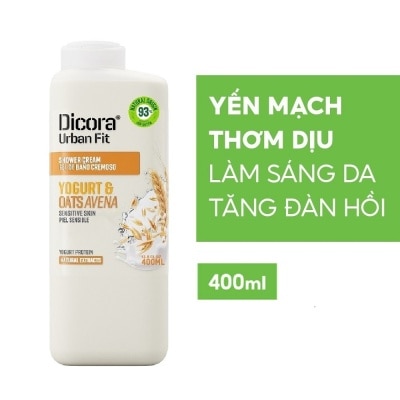 DICORA URBAN FIT Shower Cream Protein Yogurt & Oats 400ml