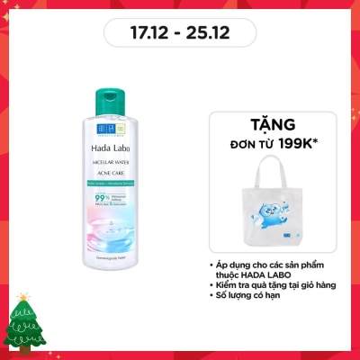 HADA LABO Nước Tẩy Trang Hadalabo Cho Da Mụn Và Nhạy Cảm Micellar Water Acne Care 240ml