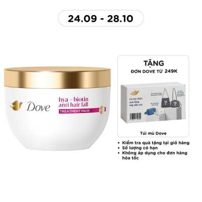 DOVE Hya + Biotin Anti Hair Fall Treatment Mask 300ml image
