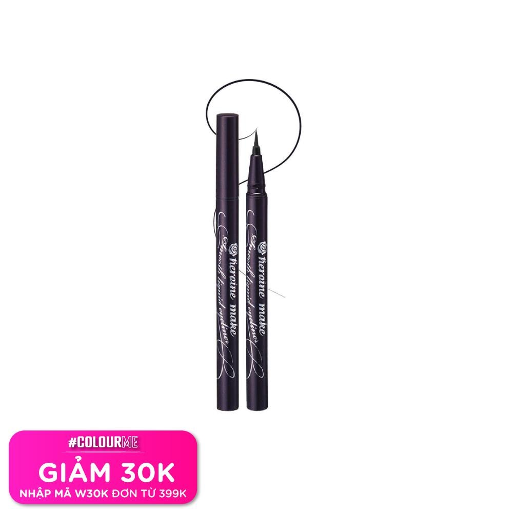 KISSME Bút Kẻ Mắt Nước KISSME Heroine Make Smooth Liquid Eyeliner Super Keep 0.4ml .#01 Đen