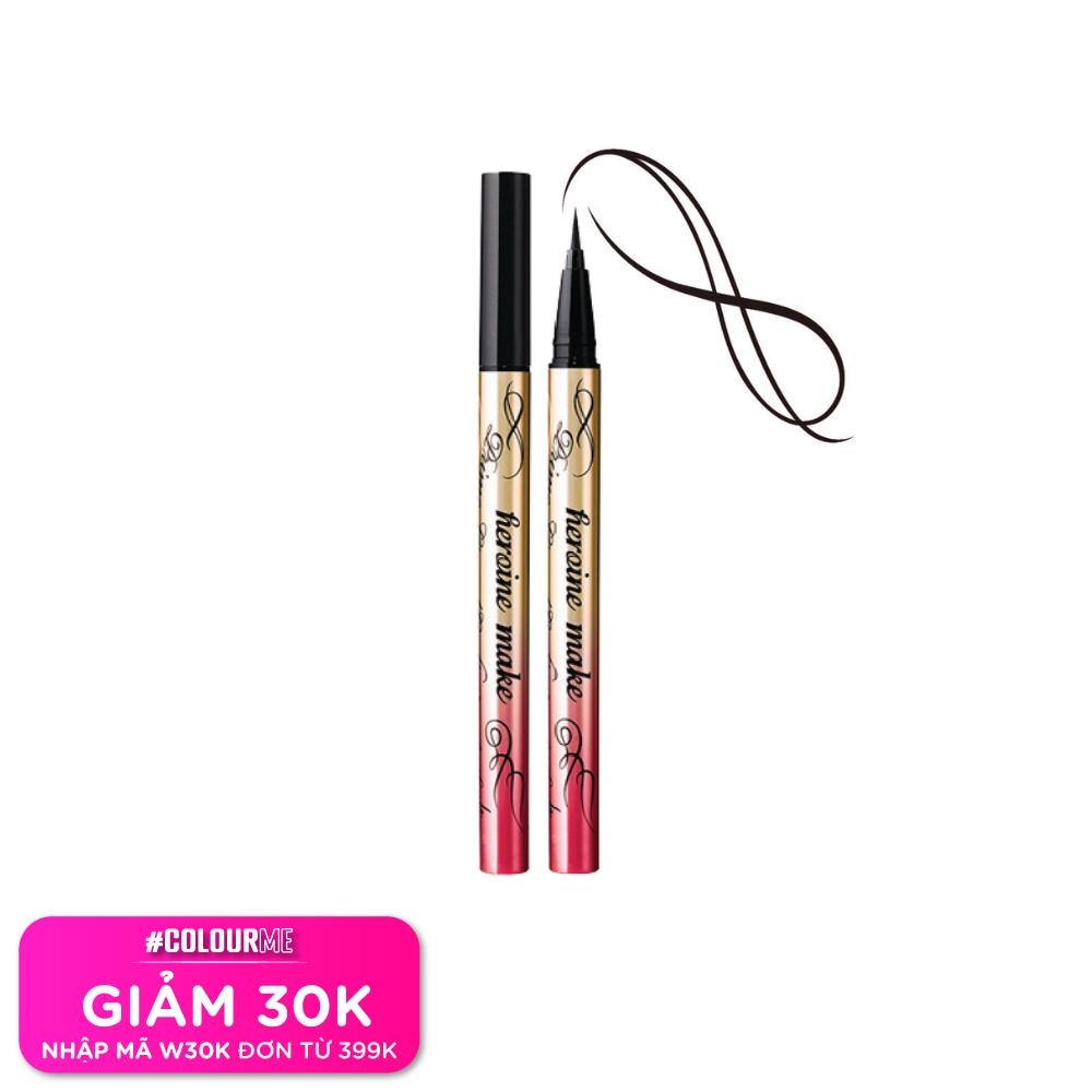 KISSME Bút Kẻ Mắt Nước KISSME Heroine Make Prime Liquid Eyeliner Rich Keep 0.4ml .#01 Đen