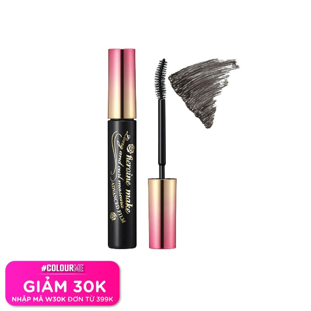 KISSME Mascara KISSME Cong Và Dài Mi Heroine Make Long & Curl Mascara Advanced Film 6g .#01 Đen