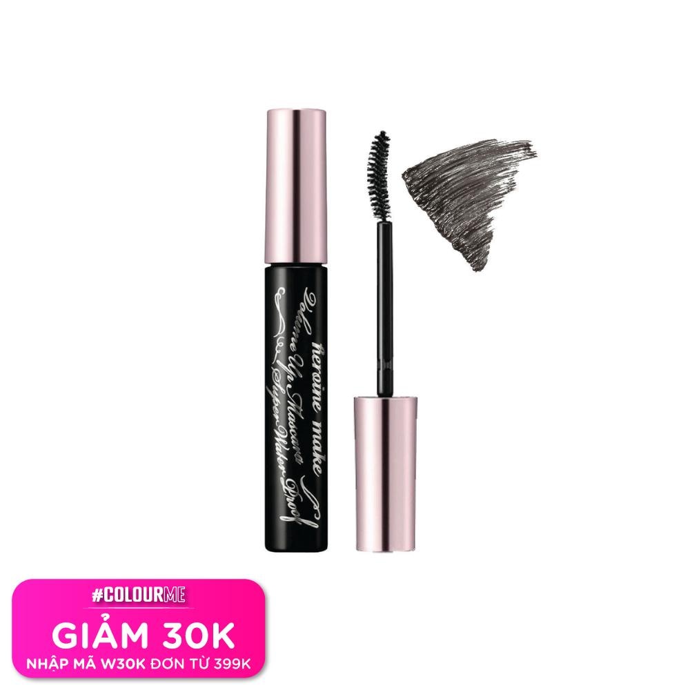 KISSME Mascara KISSME Cong Và Dày Mi Heroine Make Long Up Mascara Super WP 6g .#01 Đen