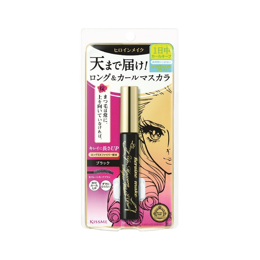 Heroine Make Long Up Mascara Super WP Make Long & Curl 6g .#01 Black