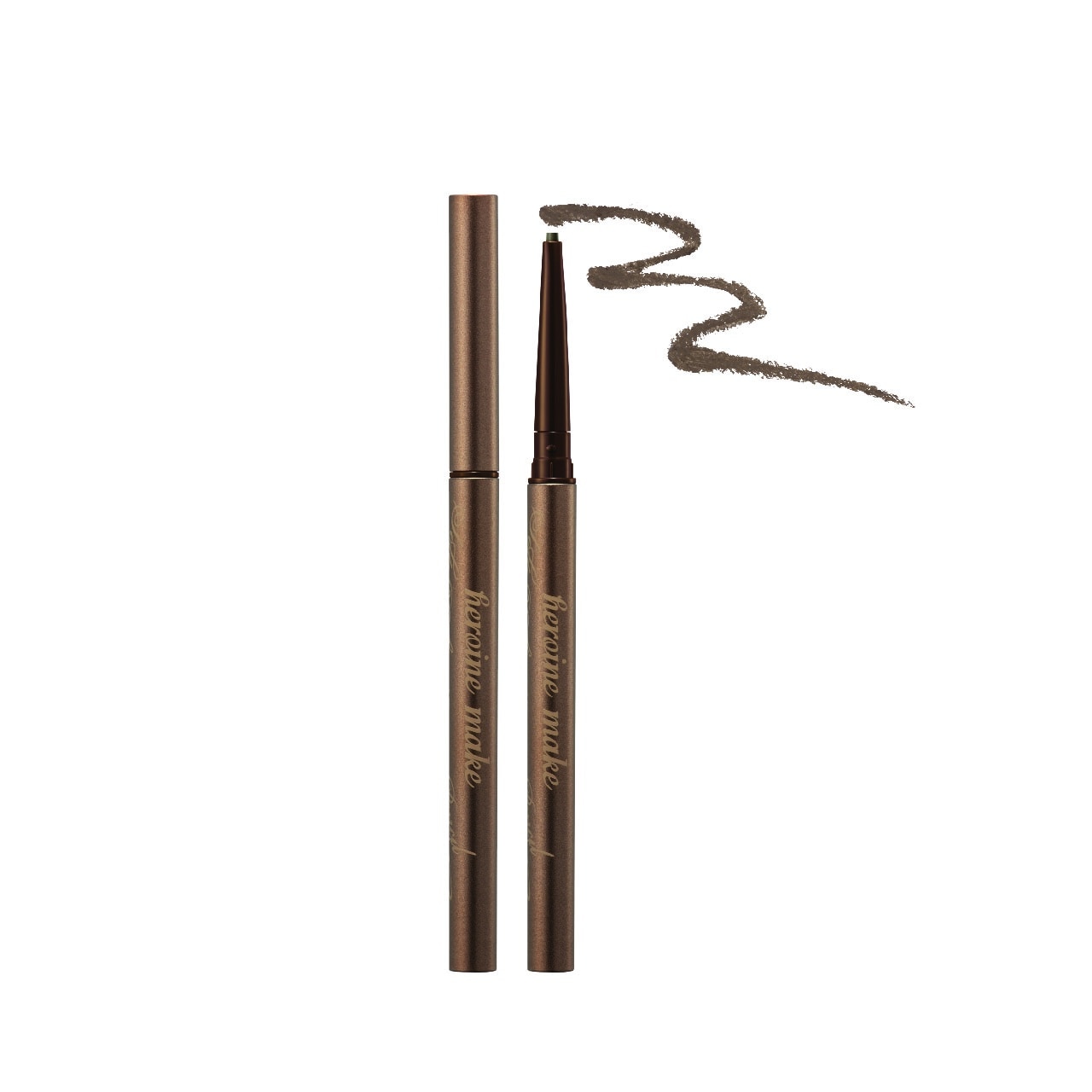 Bút Sáp Kem Kẻ Mí Mắt KISSME Heroine Make Soft Define Cream Pencil 0.1g .#01 Nâu Tự Nhiên