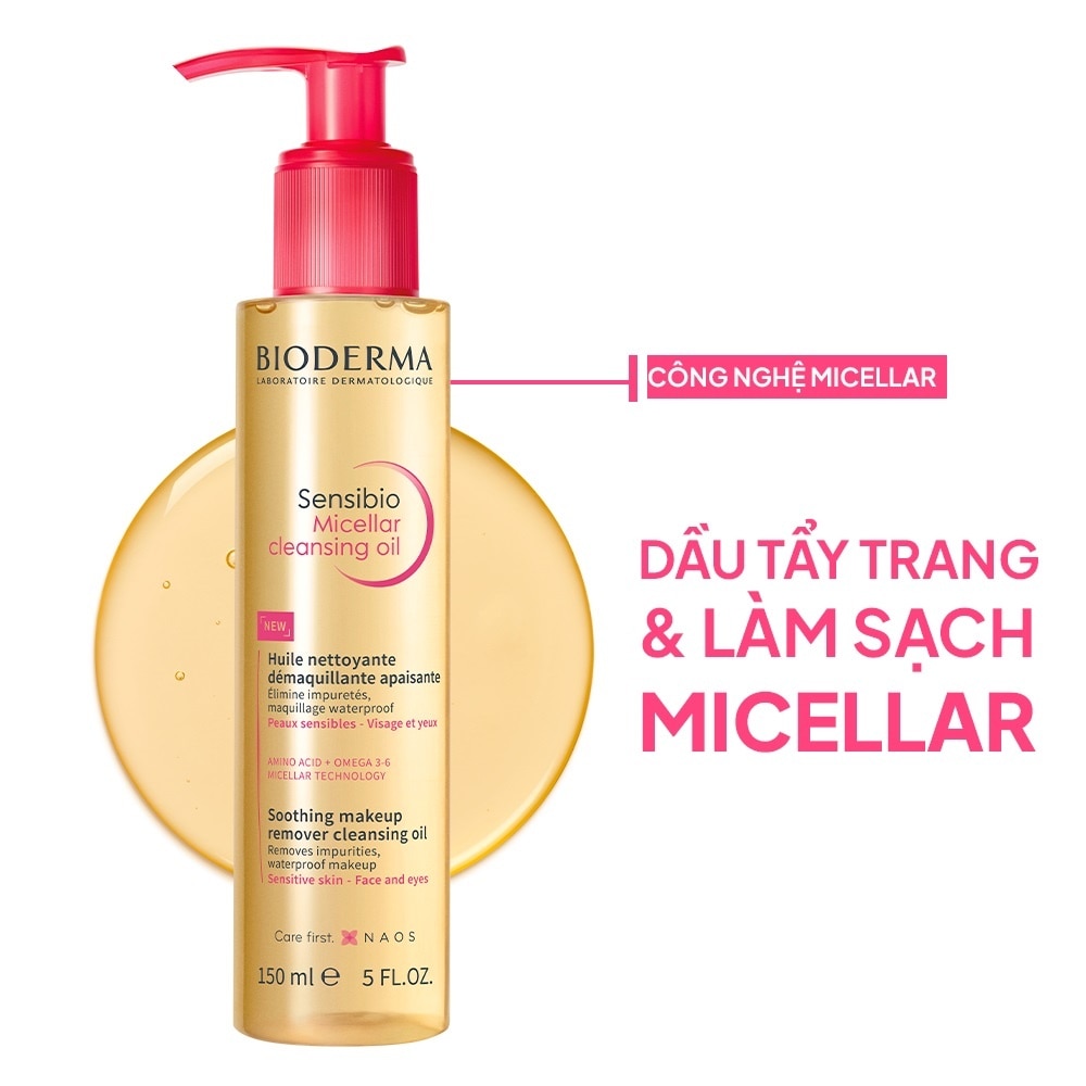 Dầu Tẩy Trang Bioderma Sensibio Micellar Cleansing Oil 150ml