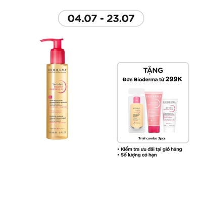 BIODERMA Dầu Tẩy Trang Bioderma Sensibio Micellar Cleansing Oil 150ml