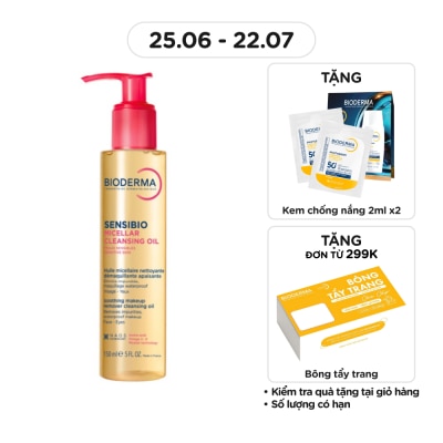 BIODERMA - Dầu Tẩy Trang Bioderma Sensibio Micellar Cleansing Oil 150ml