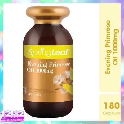 SPRING LEAF Evening Primrose Oil 1000Mg 180 Capsules