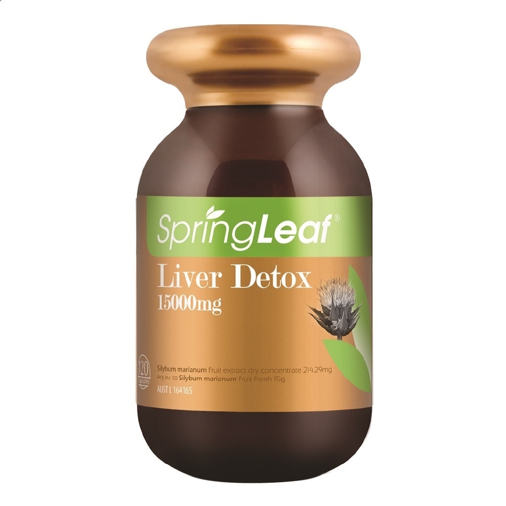 Thực Phẩm Bảo Vệ Sức Khỏe: Spring Leaf Hỗ Trợ Giải Độc Gan Liver Detox 15000Mg 120 Viên