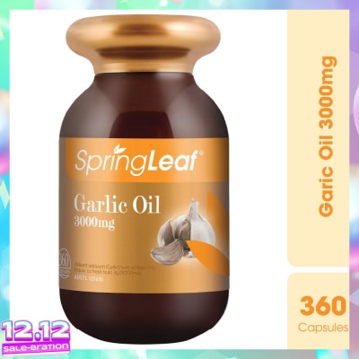 SPRING LEAF Garlic Oil 3000Mg 360 Capsules