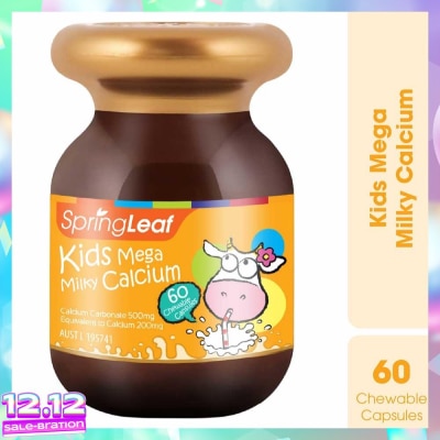 SPRING LEAF Kids Mega Milky Calcium 60 Capsules