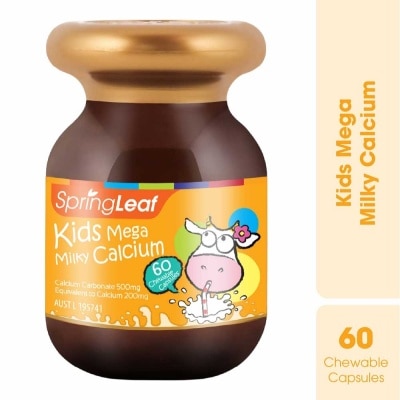 SPRING LEAF Kids Mega Milky Calcium 60 Capsules