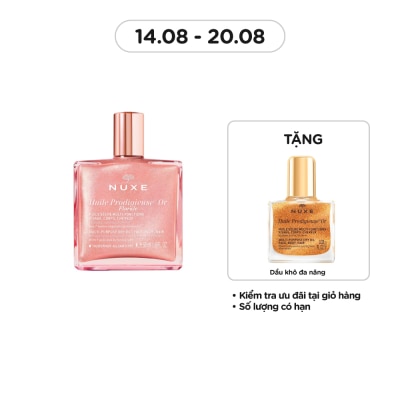 NUXE Dầu Khô Đa Năng Nuxe Huile Prodigieuse Or Florale Multi-Purpose Dry Oil 50ml