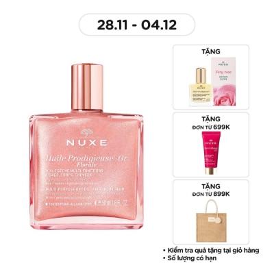 NUXE Dầu Khô Đa Năng Nuxe Huile Prodigieuse Or Florale Multi-Purpose Dry Oil 50ml