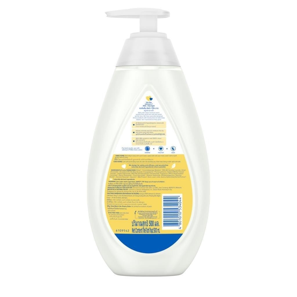 Sữa Tắm Johnson'S Milk + Oats Bath 500ml